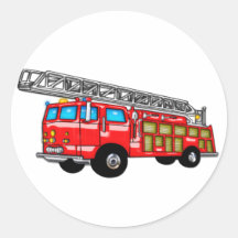 Hook and Ladder Fire Engine Stickers