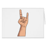 Hook 'em Hand Sign Gesture Cards
