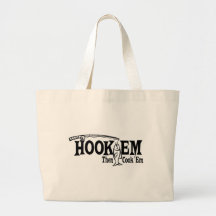 Hook Em' then Cook Em' Tote Bag