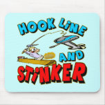 Hook Line and Stinker T-shirts Gifts mousepads