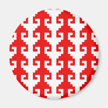 "Hook" magnet - red/white