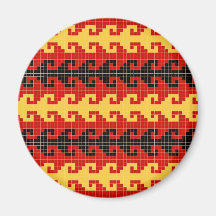 "Hook" magnet - red/yellow/black