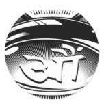 Hooked Fang Asian Tribal Sticker