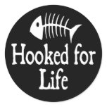 Hooked For Life Stickers