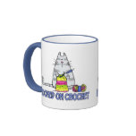 hooked on crochet coffee mug