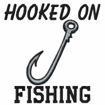 Hooked On Fishing Embroidered Shirt