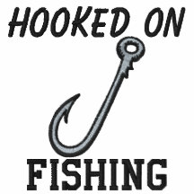 Hooked On Fishing Embroidered Shirt