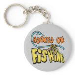 Hooked On Fishing T-shirts Gifts Key Chains