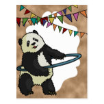 Hoola Hooping Panda, postcard
