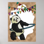 Hoola Hooping Panda, print