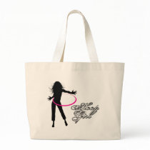 Hoop Girl-Hula Hoop Canvas Bags