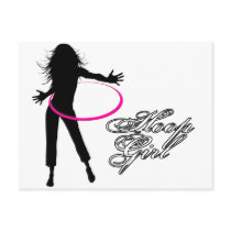 Hoop Girl-Hula Hoop Postcards