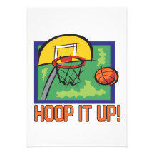 Hoop It Up Invitations