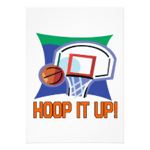 Hoop It Up Personalized Invite