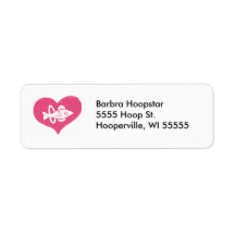 Hooping Fishy Return Address Label