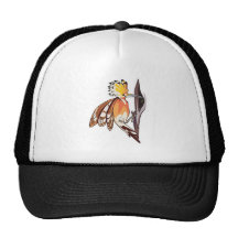 hoopoe bird mesh hats