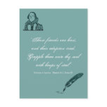 Hoops of Steel Shakespeare Quote Postcard