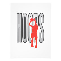 hoops personalized invites