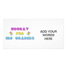 Hooray for 3rd Graders Customized Photo Card