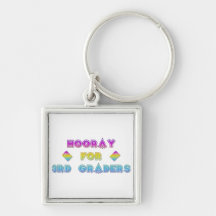 Hooray for 3rd Graders Keychain