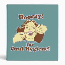 Hooray for Oral Hygiene Retro Binder