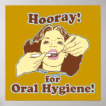 Hooray for Oral Hygiene Retro Print