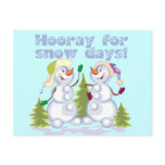 HOORAY For Snow Days! postcards