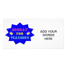 Hooray for teachers! photo greeting card