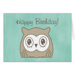 Hoot OWL Birthday Card