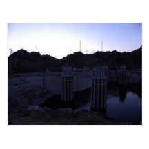 Hoover Dam At Sunset Post Card