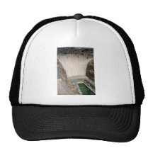Hoover Dam, lower face, Nevada/Arizona, USA Hat