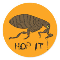 HOP IT ! ROUND STICKER