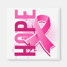 Hope 2 Breast Cancer Refrigerator Magnets