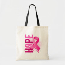 Hope 2 Breast Cancer Tote Bags