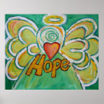Hope Angel Art Poster Print