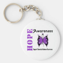 Hope Awareness Butterfly Domestic Violence Key Chain