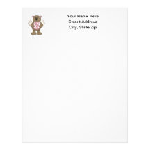 Hope Bear Custom Letterhead