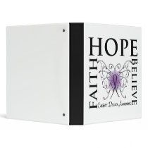 Hope Believe Faith - Crohn's Disease 3 Ring Binder