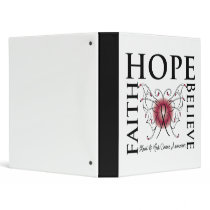 Hope Believe Faith - Head and Neck Cancer Binders