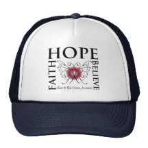 Hope Believe Faith - Head and Neck Cancer Hat