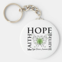 Hope Believe Faith - Lyme Disease Keychains