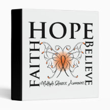 Hope Believe Faith - Multiple Sclerosis Binders