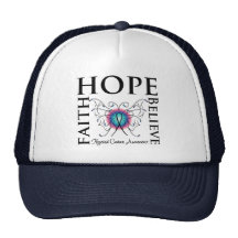 Hope Believe Faith - Thyroid Cancer Mesh Hats
