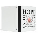 Hope Believe Faith - Uterine Cancer binders