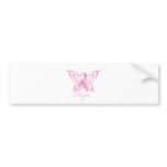 Hope Breast Cancer Awareness Butterfly Bumper Stickers