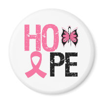 Hope Breast Cancer Awareness Fridge Magnet