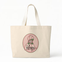 Hope Breast Cancer Awareness Ribbon Bags