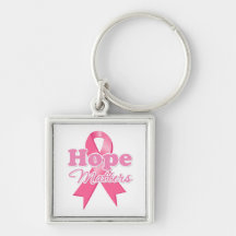 Hope Breast Cancer Keychain