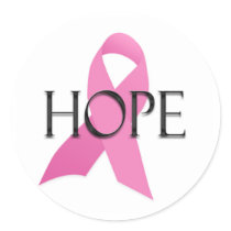 Hope Breast Cancer Sticker