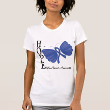 Hope Butterfly Colon Cancer Tshirt